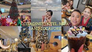 CITADINES HOTEL ROOM TOUR, LUNCH AT LOCAVORE THEN WALKED AROUND MOA  BIGGEST MALL IN THE PHILIPPINES