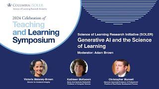 CoTL '24 | Panel: Generative AI and the Science of Learning