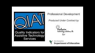 Quality Indicators for Assistive Technology Services   Professional Development