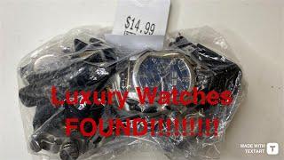 Luxury watches found Thrift store junk watch bag value village $14.99