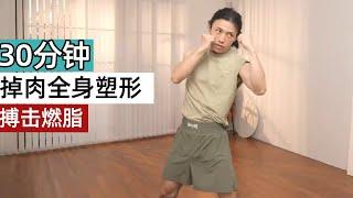 30分钟拳法基础教学，搏击燃脂，轻松掉肉全身塑形 | Basic Boxing Teaching, Fighting And Fat Burning#健身#燃脂#搏击#拳法#运动【范李猿LeeFAN】