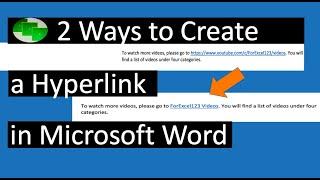 2 Ways to Create a Hyperlink in Microsoft Word