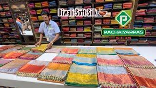 Tnagar Kanchipuram Pachaiyappas | Diwali 🪔 புதுமையான Border Pattu Silk Saree| Ambani wedding saree