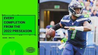 Every Geno Smith Completion from the 2022 Preseason | 2022 Seattle Seahawks