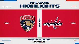 NHL Highlights | Panthers vs. Capitals - March 22, 2025