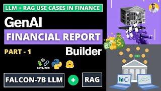 GenAI Financial Report Building [ LLM + RAG ] using API Data with Python and Langchain