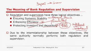 Regulation and Supervision of Banks and Financial Institutions