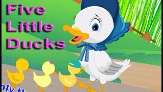 With Five Little Ducks BABY SONG, Nursery Rhymes & Kids Songs #Learn