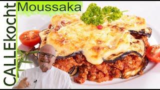 Auberginenauflauf mit Hackfleisch - Moussaka selber machen - Rezept