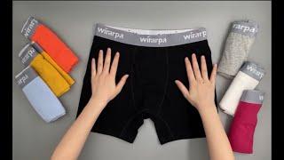 wirarpa Men's Boxer Briefs Cotton Stretch Underwear Open Fly Tagless Underpants | Fashion Menswear