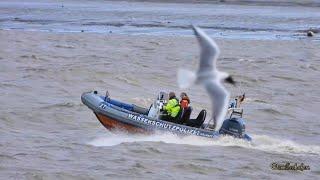 Schneller Einsatz WASSERSCHUTZPOLIZEI 27 Emder Hafen NPorts Emden Law Enforcement rushing to help