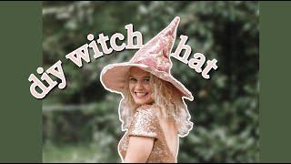 DIY WITCH HAT TUTORIAL || SUPER EASY SEWING PROJECT SIMPLICITY 4136