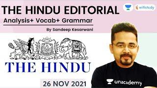 The Hindu Analysis | 26 Nov 2021 | The Hindu Editorial Analysis by Sandeep Kesarwani