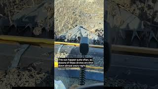  Ukrainian Farmer Finds Downed Russian Attack Drone Shahed-136