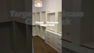 $40 Closet Makeover with the  Target Bookcases #viral #homedecor #target