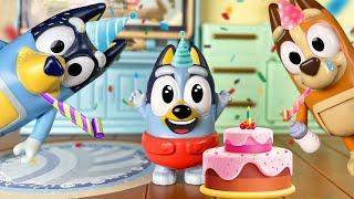 BABY BLUEY- Birthday Mini Verse Surprise! Bluey Pretend Play