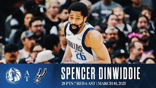 Spencer Dinwiddie (28 Points) Highlights vs. San Antonio Spurs | March 10, 2025