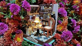 DIY miniature dollhouse kit Transit Coffee Hongda craft court of happiness handmade mini cabin