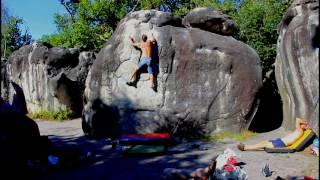 la Marie Rose 6A (Slab Bouldering in Fontainebleau)