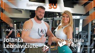 59 Laida II dalis #sportuojame su Jolanta Leonavičiūte. Pratimai su TRX diržais. Nugaros treniruotė