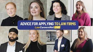 LawCareersNetLIVE | Advice for applying to law firms | LawCareers.Net