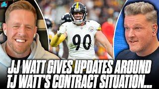 JJ Watt Gives Inside Look Of TJ Watt's Contract Status With The Steelers | Pat McAfee Show