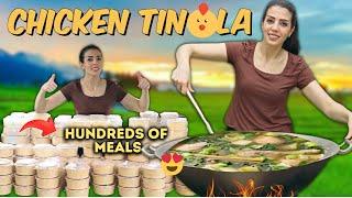 Cooking GIANT TINOLA For the FIRST TIME & Giving Away for FREE 