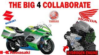 Yamaha, Honda, Kawasaki and Suzuki Partner on Hydrogen Engines for Motorcycles