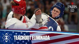 Kristina Teachout de USA pierde en cuartos de final de Taekwondo 67 kg | Juegos Olímpicos París 2024