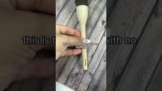 The ultimate wooden makeup brush transformation #shorts