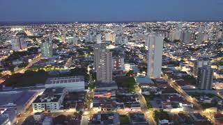 Uberaba MG, panorâmica noturna em 360° por Drone - 27/11/2024