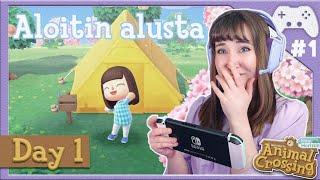 ALOITIN ANIMAL CROSSINGIN IHAN ALUSTA  | ACNH Let's Play #1