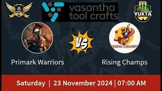 PRIMARK WARRIORS vs RISING CHAMPS|HVTCL19|LEAGUE MATCH|LIVE