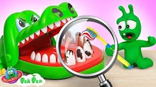  Pea Pea Brushes the Teeth for Crocodile  Kids Learning Good Habits - Pea Pea