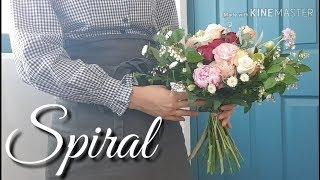 [꽃다발 스파이럴] 같이 해봐요  _ flower bouquet spiral 꽃수업