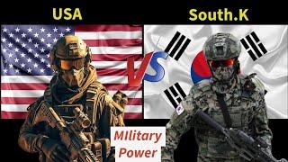 Usa vs South Korea military power comparison 2024 | Comparison Place