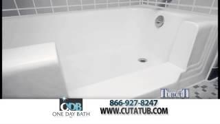 Walk in tub with the Tub Cut