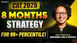 CAT 2025 Preparation Strategy: 8-Month Plan score 99+%ile!