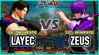 KOF XV  Layec (Kim/Rugal/O.Chris) vs Zeus (O.Shermie/Dolores/Rock)