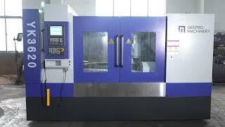 GOLP Machinery YK3620 small gear hobbing machine for long shaft spline #cnc #automobile #gear