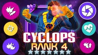 CYCLOPS in RANK 4 BECOMES MY FAVORITE MUTANT! | CYCLOPS IS GOD, FUN AND EASY TO USE! | MCOC