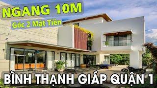 Bán nhà Bình Thạnh giáp Quận 1 | Ngay chợ BÀ CHIỂU NGANG 10M kiến trúc biệt thự mini sân vườn