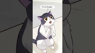 Desperate and Starving, A Stray Cat’s Last Hope! #cat #animation