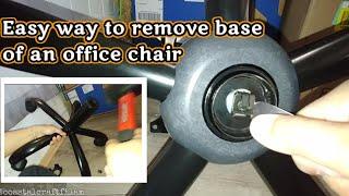 How to: Remove office chair base || Disassembling an office chair