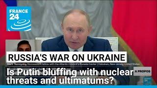 Repeated crossing of Moscow's red lines shows Russia is bluffing: analyst • FRANCE 24 English