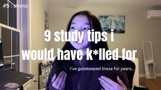 9 study tips I would’ve K*LLED to know (no more gatekeeping!) ️