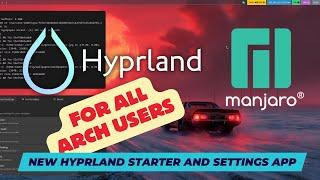 Install HYPRLAND on MANJARO. Easy with the ML4W Hyprland Starter. With rofi, waybar and settings app