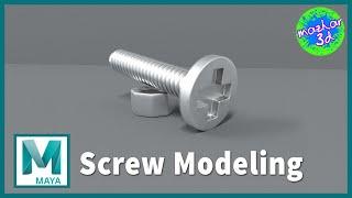 ️Screw Modeling️ | Texturing | Hard surface Modeling | Autodesk Maya |  No1 Trending