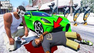 Franklin Anonymous Hacker Trapped By Army In GTA 5 | SHINCHAN and CHOP