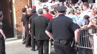 Johnny Depp Signs Autographs Late Show With David Letterman June 25, 2013